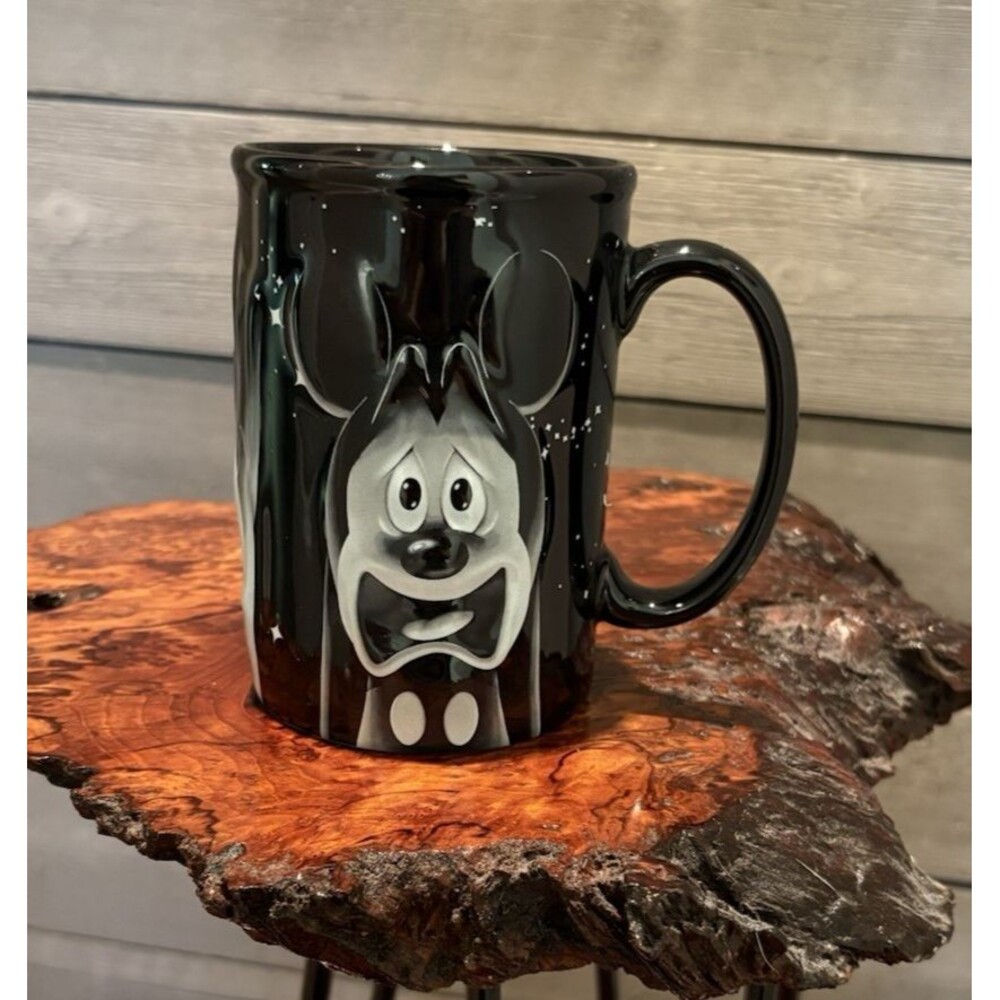 Disney Parks Twilight Zone Tower of Terror Mug Cup 3D Mickey Donald Goofy Used